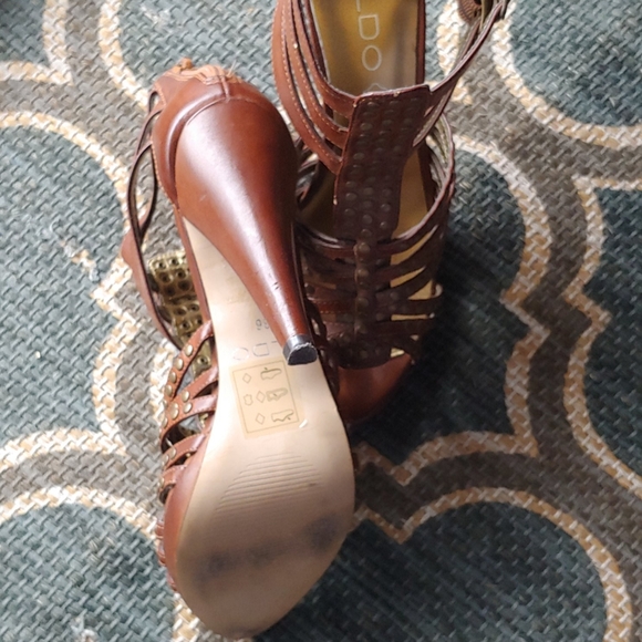 Aldo cage brown heel - Picture 2 of 3